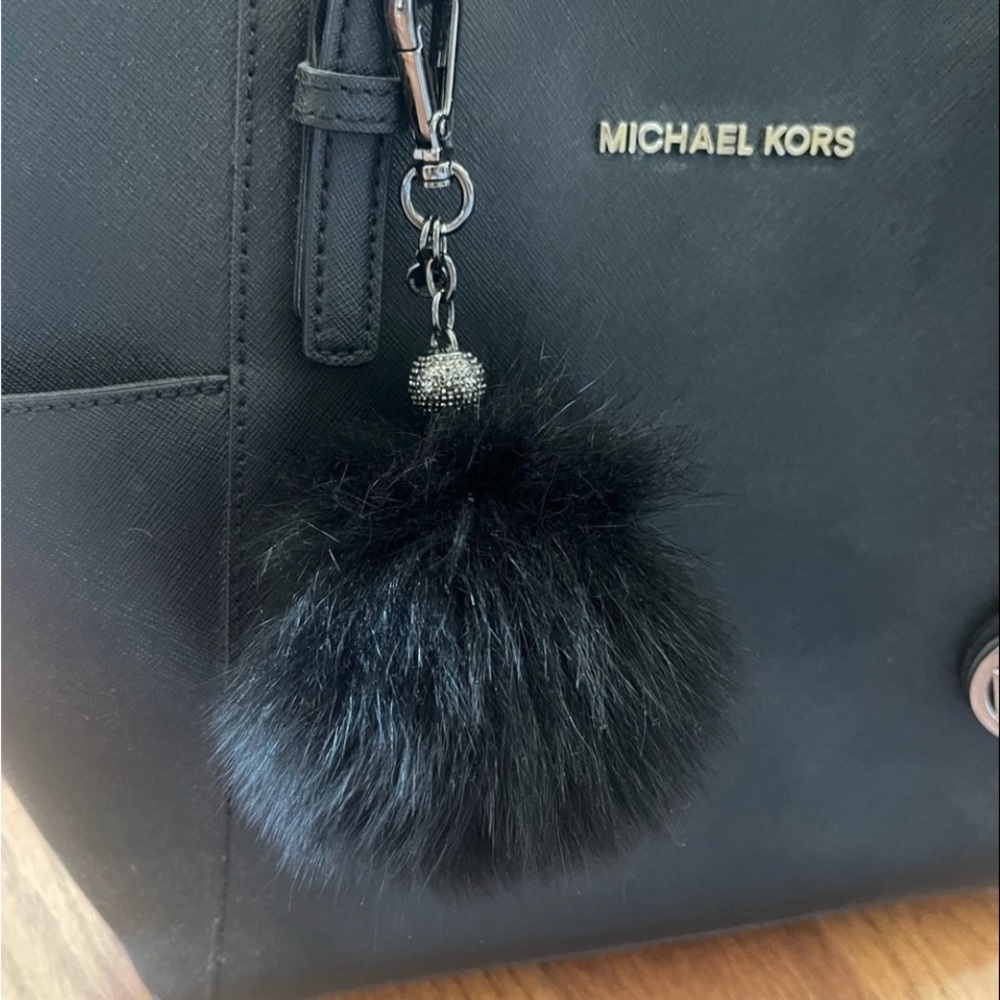 Michael Kors Crystal Beaded Pom Pom